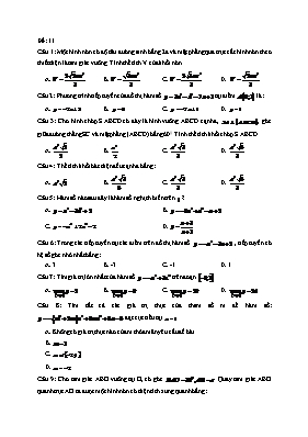 Đề ôn tập môn Toán - Đề 11